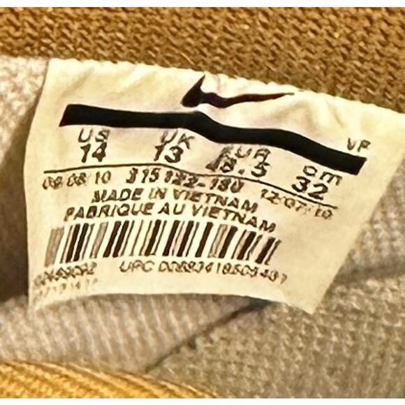 Nike Air Force 1 Low 2011 White Metallic Gold AF1 Sneakers 315122-145 Leather 14 - Picture 8 of 12